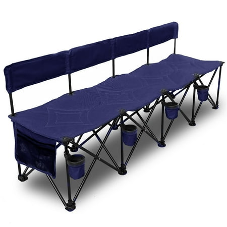 Goteam Multi Seat Portable Folding Team Bench Walmart Com