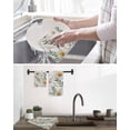 thumbnail image 5 of Spring Daisy Kitchen Dish Towels for Drying Dishes Set of 2, Farmhouse Country Flower Leaf Plant Wood Grain Waffle Weave Microfiber Hand Tea Bathroom Towels Quick Dry & Absorbent Towel 12x12, 5 of 7