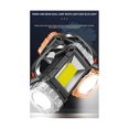 thumbnail image 4 of Linterna de mano portátil recargable por USB con energía solar, resistente al agua, linterna LED para acampar al aire libre y senderismo, 4 of 5