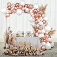 thumbnail image 4 of Balloon Arch Garland Kit | 145 Balloon Kit | Rose Gold Chrome Balloons, Blush Pink, White | Crushed Confetti Balloons | Boho Baby & Wedding Showers, 4 of 4