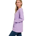thumbnail image 3 of Zenana Viscose Long Sleeve Front Pockets Sweater, 3 of 4