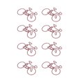 thumbnail image 4 of Dekaim 100 Uds Clips De Papel Multiusos Lindo Forma De Bicicleta Proceso De Galvanoplastia Mini Clips De Papel De Metal Para El Hogar Escuela Oficina, 4 of 5