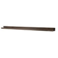 thumbnail image 6 of Ted 52" Long Narrow Wall Mount Wood Picture Ledge Photo Frame Display Floating Shelf for Living Room, Office, Kitchen, Bedroom, Bathroom Décor Storage - Burnt Brown, 6 of 9