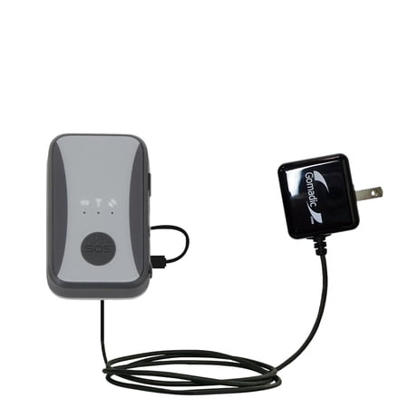 Gomadic Intelligent Compact AC Home Wall Charger suitable for the Zoombak eZoom 100 - High output power with a convenient, foldable plug design - Uses