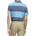 thumbnail image 2 of Adidas Golf Men's Colorblock Wide Stripe Polo Shirt, Large Blue/Preloved Ink -, 2 of 2