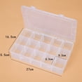 thumbnail image 2 of Fishing Tackle Box Organizer with Dividers, Transparent Plastic Container for, 2 of 12