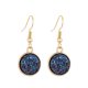 thumbnail image 1 of 1 par de pendientes colgantes chapados en Drusy, colgantes redondos, accesorios de joyería multicolor, regalos femeninos, decoraciones para Ropa, zapatos y accesorios Miscelánea Azul oscuro Minnieouse AP009627-05B, 1 of 6