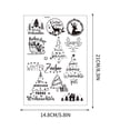 thumbnail image 3 of EGNMCR Christmas Candle Snowman Water Sticker Theme Activity Mood Candle Decoration Ultra Light Water Sticker a Sticker, 3 of 4
