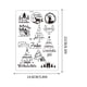 thumbnail image 2 of ¡Oferta del Día!, Pegatina de agua con forma de muñeco de nieve y vela navideña, tema de actividad, decoración con velas de humor, pegatina de agua ultraligera Akmoler, 2 of 8