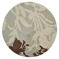 thumbnail image 4 of Rugsotic Carpets Hand Tufted Wool Eco-Friendly Area Rugs - 8'x8', Round, Gray White, Modern Contemporary Design, High Pile Handmade Anti Skid Rugs for Living Room, Bed Room (K00511), 4 of 6