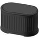 thumbnail image 1 of Mini bote de basura con tapa, bote de basura pequeño de 4 l para cocina, bote de basura de acero inoxidable, color negro, 1 of 6