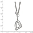 thumbnail image 3 of White Sterling Silver necklace Themed Cubic Zirconia CZ Clear 16 in 3 mm, 3 of 3