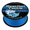 thumbnail image 1 of Reaction Tackle Ligne de Pêche Tressée – Tresse Pro Grade PE, Super Résistante, Résistante à l'Usure, Zéro Étirement pour Eau Douce & Salée - Bleu Foncé - 100LB / 150yd, 1 of 7