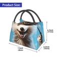 thumbnail image 2 of Easygdp Blue Sky Cute Wolf Bolsa de Almuerzo Insulada Reutilizable, Bolsa de Mano y Bandolera para Oficina, Trabajo, Viajes, 2 of 6