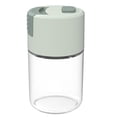 thumbnail image 1 of Salero y pimentero medidor, dispensador de especias, botella de condimento de vidrio transparente hermética para campamento de cocina, ingesta diaria saludable, 1 of 8