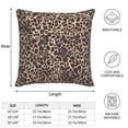 thumbnail image 2 of Multi-Size Linen Sofa Pillow Cover Invisible Zipper Open And Close Strong Use For Sofa Chair Garden Sofa Car Leopard-5 18"X18", 2 of 7