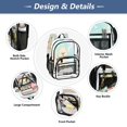 thumbnail image 6 of Iauyy Clear Backpack Heavy Duty PVC Transparent Backpack for College Workplace, Teddy Bear, 6 of 8