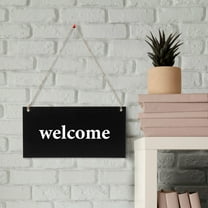 KALLORY Chalkboard Sign Small Hanging Chalkboard Black 1Pcs for General Users at Weddings