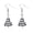 ER24Y0393, variant on 14K Gold Plated Bow Christmas Wreath Drop Dangle Earrings, Enamel Green Wreath Pendant Inlaid Star Accents & Hanging Bell Charm, Xmas Ear Jewelry Gift For Women Ladies