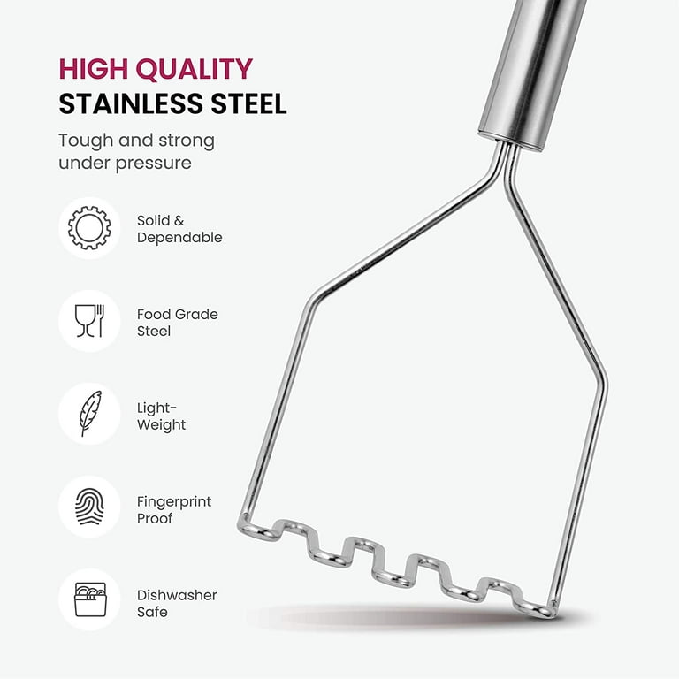 Stainless-Steel Kitchen Utensil Set - 10-Piece Premium Nonstick & Heat –  BlessMyBucket