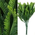 thumbnail image 2 of EcoNesxp Indoor Plastic Artificial Boston Fern Hanging, 2 of 4
