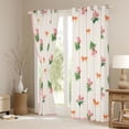 thumbnail image 3 of Homewish Kawaii Bowtie Ribbon Black Out Curtains,Cute Cartoon Floral Curtains Pack of 2 (42x63 Each),Pink Orange Green Bedroom Curtains For Girl Kids,Luxury Bedroom Decor, 3 of 6
