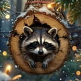 thumbnail image 5 of CoreLiving Forest Animal Christmas Ornaments, Raccoon Ornament Set, Acrylic Hanging Tree Decorations, Gift for Animal Lovers, 2025 New, 5 of 9
