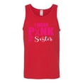thumbnail image 2 of I Wear Pink for My Sisiter Survivor Awareness Mens Graphic Tank Top, Red, 3XL, 2 of 3