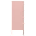 thumbnail image 4 of vidaXL Commode Rose 80x35x101,5 cm Acier, 4 of 5