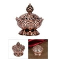 thumbnail image 7 of Incense Burner,Vintage Backflow Smoke Incense Burner ,Cone Coil Incense Burner Ash Catcher with Lid (Red Bronze), 7 of 7