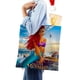 thumbnail image 4 of Black Mermaid Bolso de tela con estampado de lienzo para mujer, bolsa de compras reutilizable y estética, con cremallera interior, regalo para mujer, 35 × 40 cm., 4 of 6