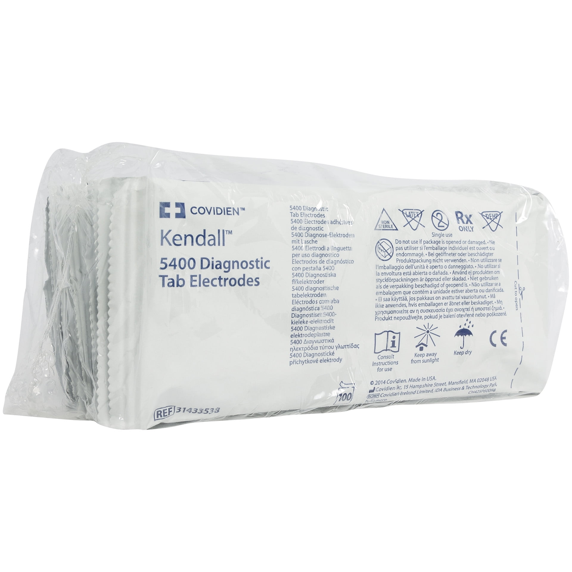 Buy Covidien 31433538 Kendall 5400 Diagnostic Tab ECG Electrodes Box