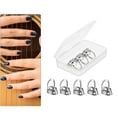 thumbnail image 4 of 8pcs Metal Guitar Finger Picks Bass Guitars Fingerpicks Medium, 4 of 8