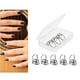 thumbnail image 3 of 8 púas de material acero inoxidable para guitarra acústica, eléctrica, clásica, ukelele, banjo, púas, púas, de uñas con estuche de almacenamiento Plata grande Hugo púas de dedo, 3 of 10