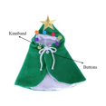 thumbnail image 3 of Disfraz navideño para mascotas, capa navideña para cachorros, para gatos y perros de tamaño pequeño a mediano, 3 of 6