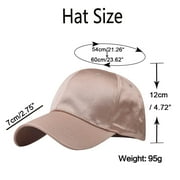 KALE Baseball Cap Satin Glam Evening Solid Color Beige