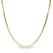 JewelStop 14K Yellow Gold 24in 1.6mm Classic Box Chain with Lobster Clasp