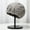 Gray, variant on Vintage Artistic Lace Flower Hollow Out Turban Hat for Women Sweet Fashion Knitted Wool Hat Melon Skin Hat