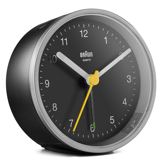 Reloj despertador Braun Classic analógico con despertador y luz BC12SB