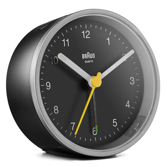 Reloj despertador Braun Classic analógico con despertador y luz BC12SB