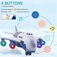 thumbnail image 2 of Toy Aircraft Music Story Simulation Track Inertia Niños & #39;S Avión de juguete de gran tamaño Avión de pasajeros Niños Avión de pasajeros Coche de juguete kaili Sencillez, 2 of 2