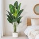 thumbnail image 4 of Yeshouse árbol artificial Ave del Paraíso 84", con 17 troncos y maceta, planta decorativa de 7 pies para interiores y exteriores, ideal hogar, 4 of 6