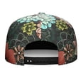 thumbnail image 4 of Country Floral Snapback Hat, Adjustable Flat Bill Cap, Rustic Farmhouse Design, Unisex Outdoor & Streetwear, 4 of 8