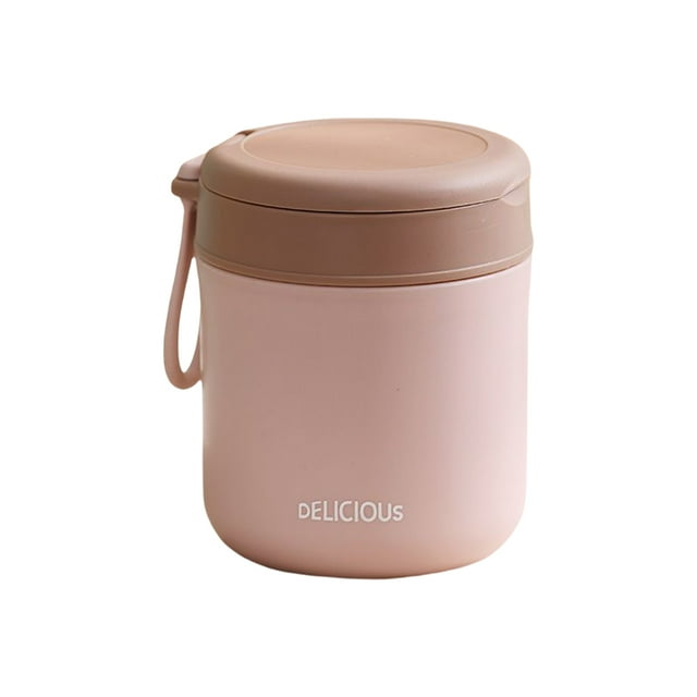 Wosthever Taza de desayuno, taza de café, tarro de leche, acero inoxidable, mantiene el calor, gran capacidad, mano de obra fina, a prueba de herrumbre, Mostrada Rosa Claro/430ML Wosthever HA080704-02