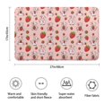 thumbnail image 3 of Pink Cow Strawberry Pattern Bathroom Rugs Mat,Non Slip Microfiber Bathroom Rug,Rubber Backing,Soft Bathroom Mats for Bathroom Floor,Tub and Shower,17x27in(43x68cm), 3 of 5