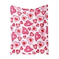 thumbnail image 2 of PEONAVET Valentines Throw Blanket,Soft Flannel Lightweight Throw Blanket for Couch Sofa All Seasons Cozy Warm Blankets for Kids Adults Use On Sofa Couch Bed Office, 2 of 6