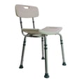 thumbnail image 1 of Silla de Baño de Respaldoabatible y Diseño de Liberación rapida-ABR01-Marca Handy, 1 of 3