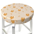 thumbnail image 3 of Kdxio Squirrel Animal Print Stool Covers Round,Stretch Round Bar Stool Covers Washable Bar Stool Cushion Slipcover for 12-15 Inch Chair, 3 of 7