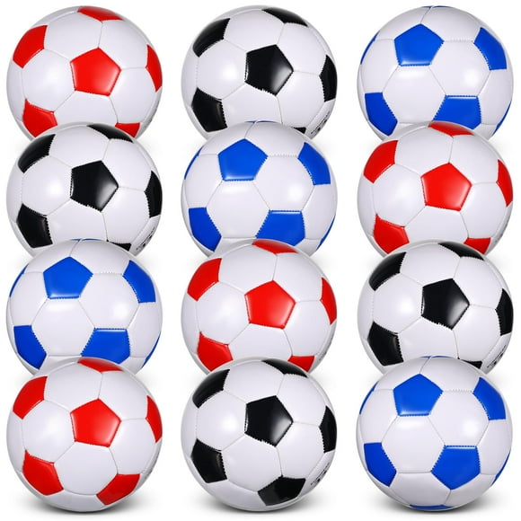 Balón de fútbol Libima, 12 unidades, tamaño oficial 3/4/5 con bomba