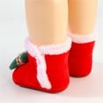 thumbnail image 6 of AIGUR Infrant Baby Christmas Shoes, Santa Claus Tree Soft Sole Non-Slip Walking Shoes Flats Winter Shoes For Girls Boys, 6 of 7